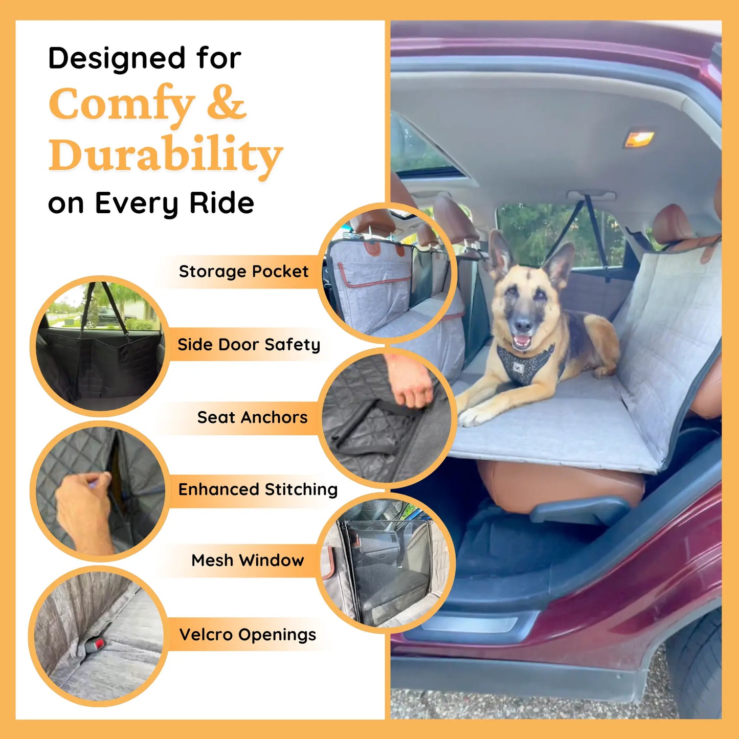 The Backseat Extender - Grey - PetCruze
